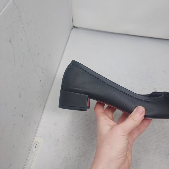 Christian Louboutin Black Mamaflirt Leather Ballerina Pump - Picture 10 of 11